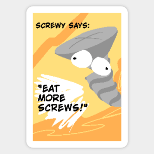 SCREWY THE SCREW! Sticker